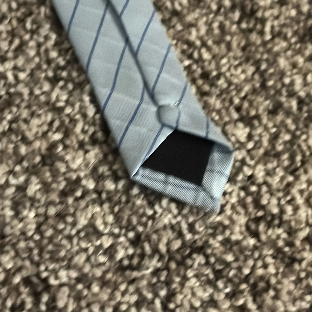 RMZZ Light Blue Diamonds Pattern Neck Tie 100% Polyester